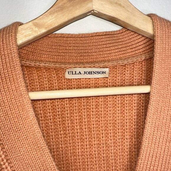Ulla Johnson Tillie V-Neck Oversized Cardigan Sedona/Orange Size Medium - Picture 5 of 9